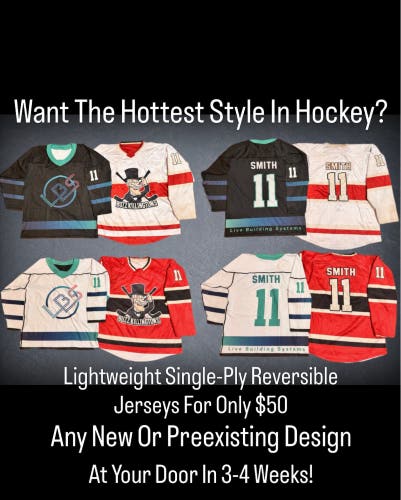 Lightweight Reversible Team Hockey Jerseys