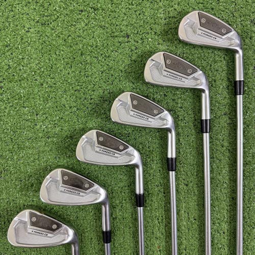 Callaway X Forged CB 21 5-PW Iron Set Stiff Flex Project X IO 6.0 110g Shafts