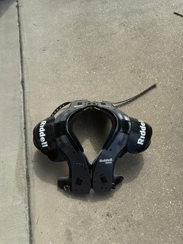 Large Adult Riddell Smoke Shoulder Pads (New)