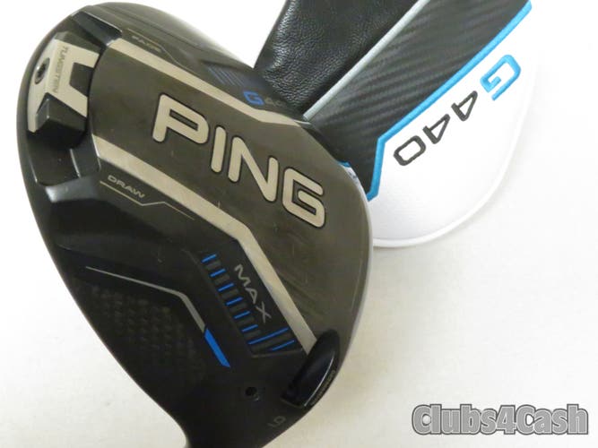 PING G440 Max Driver 9 TOUR 2.0 Chrome 65 Regular Flex +Cover .. LooK