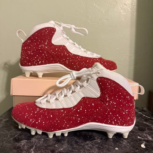 Men's Size M 10 Jordan X 10 Lunarlon Oklahoma Cleats Cleats (Used) OU PE