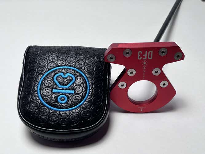 L.A.B. Golf DF3 Red Putter 35" 68* Mens RH HC