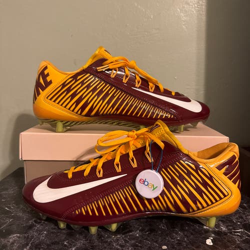 Nike Vapor Carbon Elite Fly TD 2014 12.5 maroon gold asu commanders