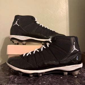 Black Men's Size M 12 Air Jordan 11 Bred Lunarlon Cleats (Used)