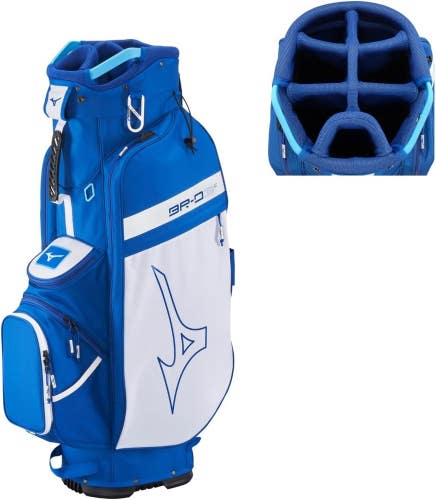 Mizuno BR-D3C Cart Golf Bag 7-Way Divider Staff Blue/White NEW