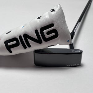 Ping PLD Milled Anser D Matte Black Putter 35" Black Dot Mens RH HC NEW
