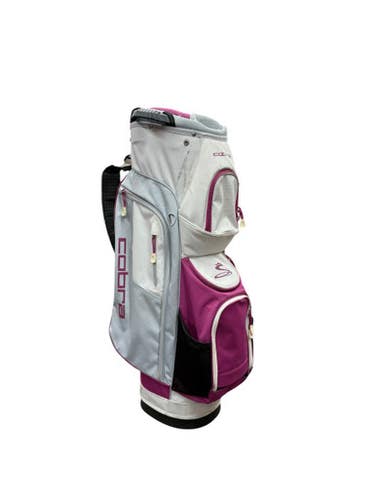 Used Cobra GOLF CART BAG Mens Cart Bag Purple And Silver 11835-C000206393
