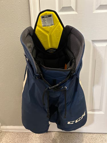 Columbus Blue Jackets alternate Senior Medium CCM HPTK Hockey Pants Pro Stock (Used)