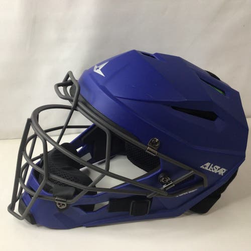 All Star MVP5 Catcher's Mask Matte Royal Blue Size Large (Gently Used)