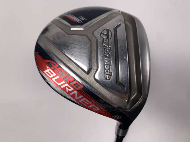 TaylorMade Aeroburner Black 3 Fairway Wood 15* REAX 55g Stiff Graphite Mens RH