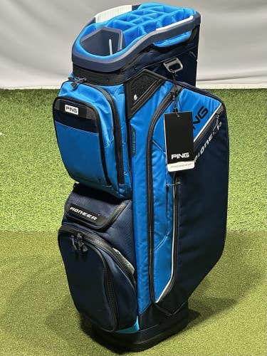 PING 2026 Pioneer 244 Cart Golf Bag 15-Way Divider Color: Blue/Navy NEW!