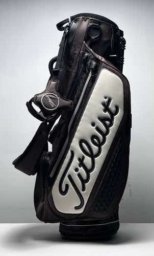 Titleist Mini Staff Stand Bag Black 4-Way Divide Dual Strap Golf Bag