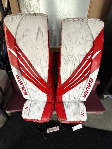 Large Bauer Vapor 3X Goalie Leg Pads (Used)