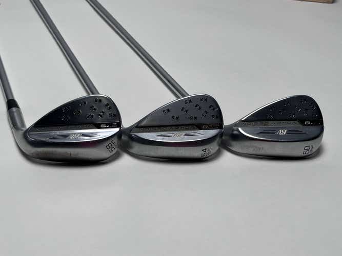 Titleist Vokey SM8 Tour Chrome Wedge Set 50* 8 54* 10 58* 8 950 Regular Steel RH