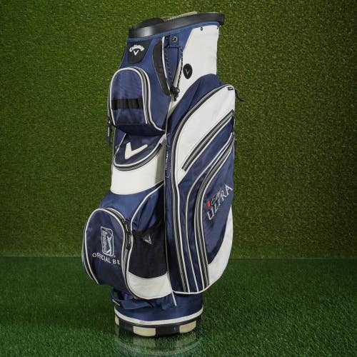 Callaway ORG 14 Cart Golf Blue / White Bag 14-Way Divider PGA + Michelob ULTRA
