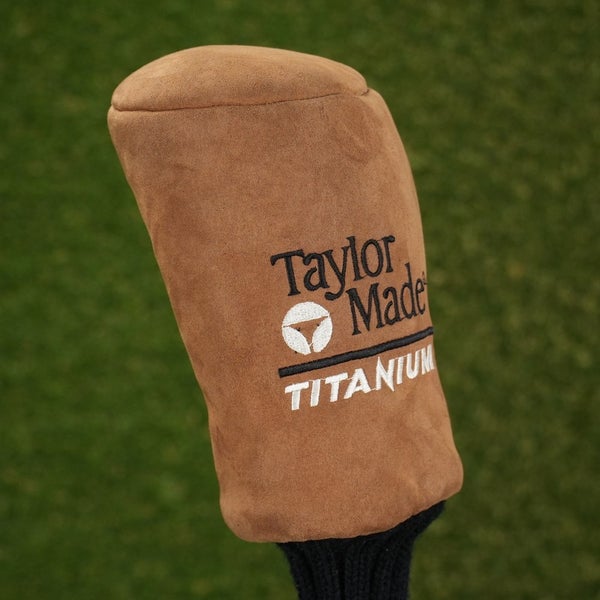 TaylorMade Titanium Fairway Wood Headcover Sock Brown / Black ~ Vintage!!