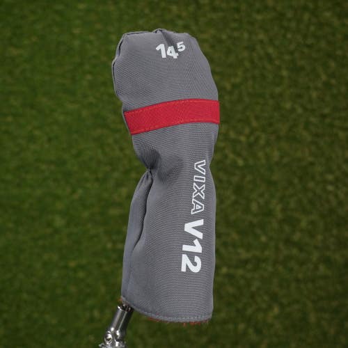 Vixa V12 14.5 Fairway Wood Headcover Gray / Red ~ LOOK!!