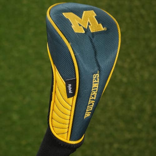Michigan Wolverines Hybrid Headcover Sock Yellow / Green / Black ~ LOOK!!