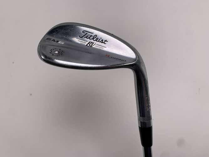 Titleist Vokey SM6 Tour Chrome Lob Wedge LW 58* 10 Bounce S-Grind Wedge RH