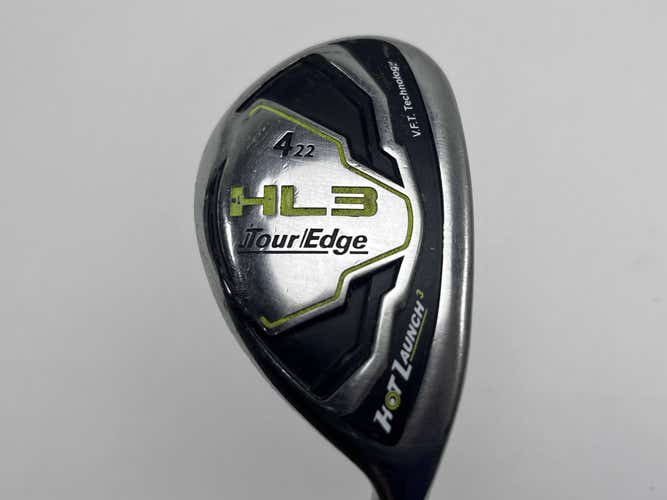 Tour Edge Hot Launch 3 4 Hybrid 22* UST Mamiya Recoil 460 F2 Senior Mens RH