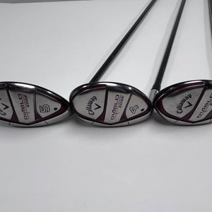 Callaway Diablo Edge Hybrid Set 3 4 5 21* 24* 27* 60g Regular Graphite Mens LH