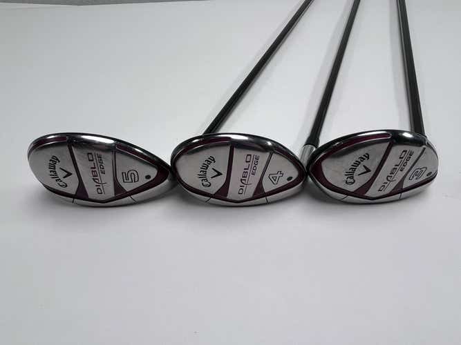 Callaway Diablo Edge Hybrid Set 3 4 5 21* 24* 27* 60g Regular Graphite Mens LH