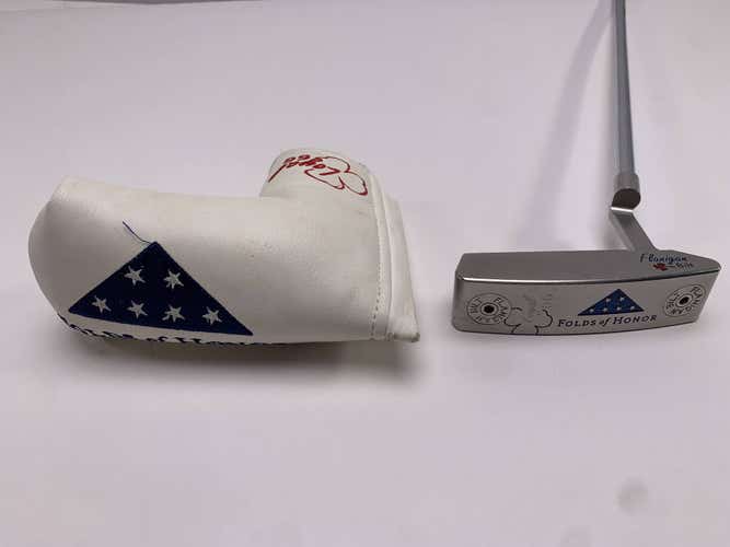 Flanigan Bilt L66 Folds of Honor Milled USA Putter 35" Mens RH HC
