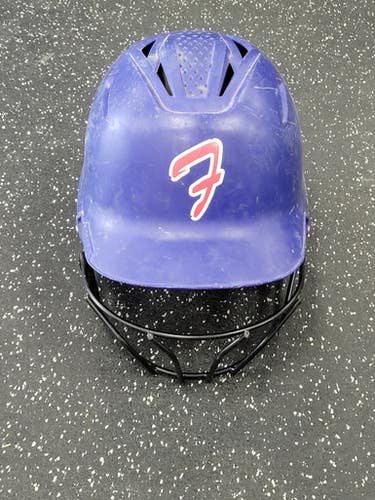 Used Evoshield HELMET Batting Helmet w/Mask Royal Blue M/L 11849-S000037986