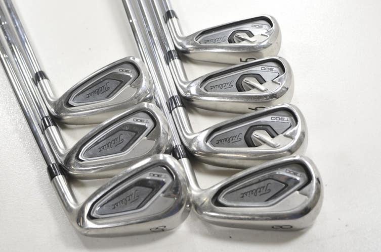 Titleist T300 2019 5-PW,48* Iron Set Stiff Flex Right AMT S300 Steel  # 212303