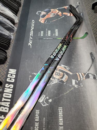 2 PACK | P46 | 87 Flex NEW! Senior Bauer Vapor Flylite Left Hand Hockey Stick NHL Pro Stock