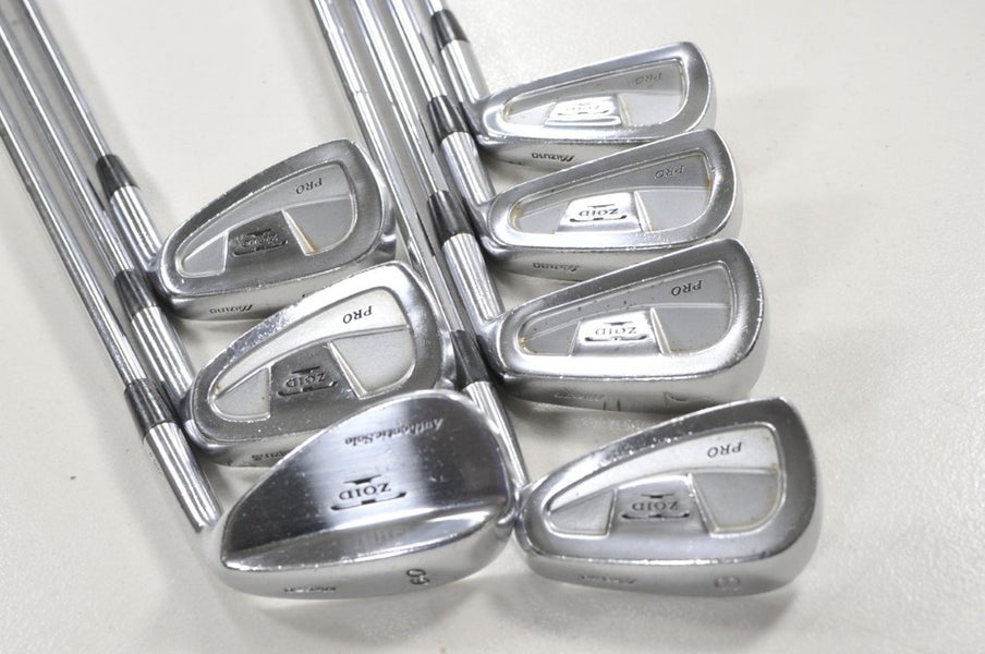 Mizuno T-Zoid Pro Forged 5-PW,60* Iron Set Stiff Flex Right S300 Steel # 211704