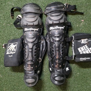 Youth Catcher's Leg Guard Set w/ Knee Savers (Used)