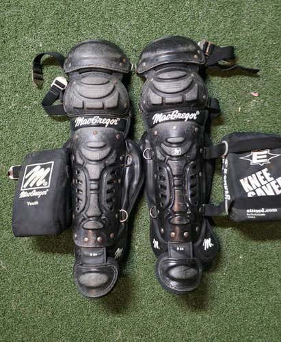Youth Catcher's Leg Guard Set w/ Knee Savers (Used)