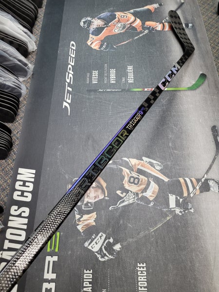 P90M | 85 Flex NEW! Senior CCM Ribcor Trigger 9 Pro Left Hand Hockey Stick NHL Pro Stock (New)
