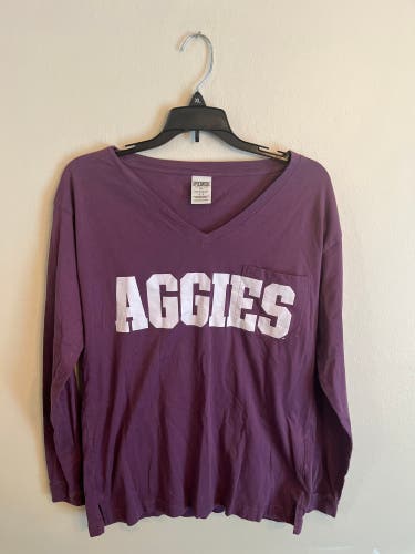 Victoria’s Secret PINK Brand Texas A&M Aggies Long Sleeve Tee Women’s Small