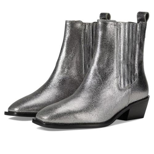 Seychelles Hold Me Down Boots Womens US 7.5 Silver Leather Ankle Bootie TZP1100