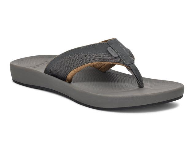Sanuk Cosmic Seas Mesh 1152872 Sandals Mens 9 Dark Gray Comfort Flip Flop DAB193