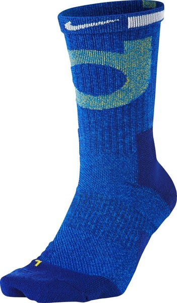 Nike Elite SX7620-495 Crew Socks Kids Small Blue Dri-FIT Cushioned Active DAB208
