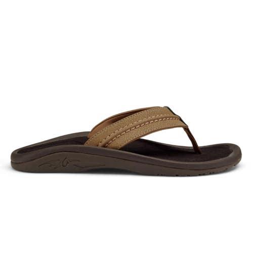 Olukai Hokua 10161-3434 Sandals Mens 8 Tan Slip On Casual Beach Flip Flop DAB198