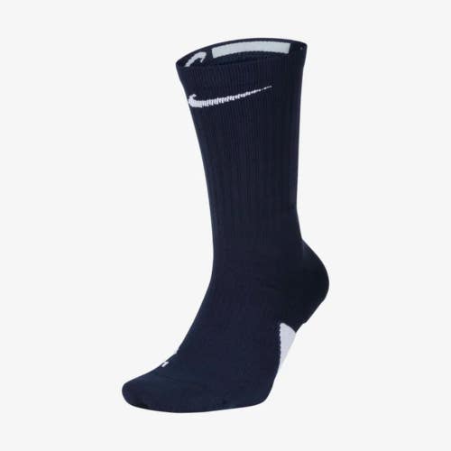 Nike Elite SX7622-411 Crew Socks Youth Small Blue Cushioned Perfomance DAB204