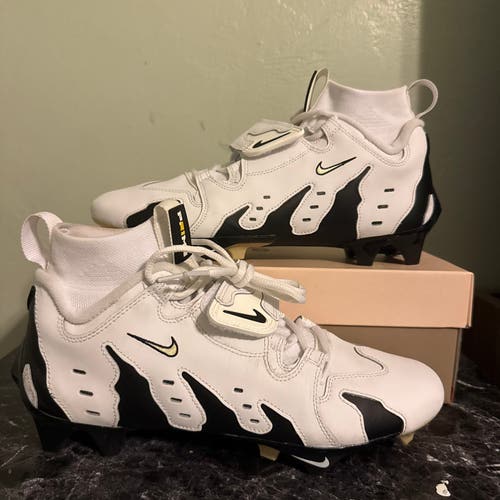 Nike Diamond Turf DT 96 White Black Football Cleats Size 10 Coach Prime Colorado