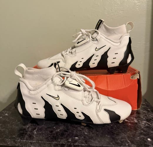 Nike Diamond Turf DT 96 White Black Football Cleats Size 10 Coach Prime Colorado