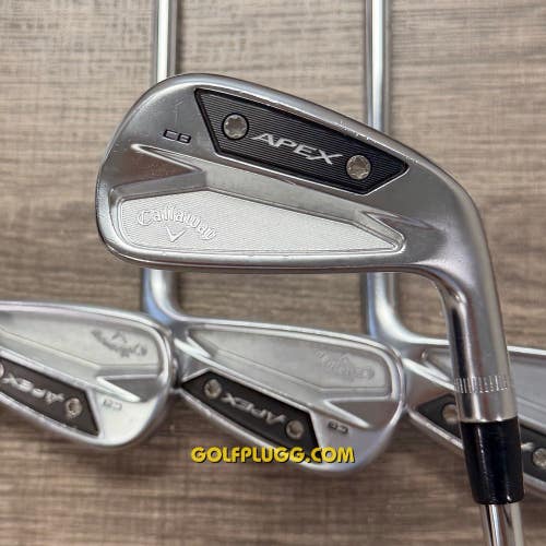 2024 Callaway Apex CB Iron Set 4-PW / Project X Rifle Steel, X Stiff (209)