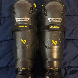 Senior Bauer Supreme Mach 15" Shin Pads (New)