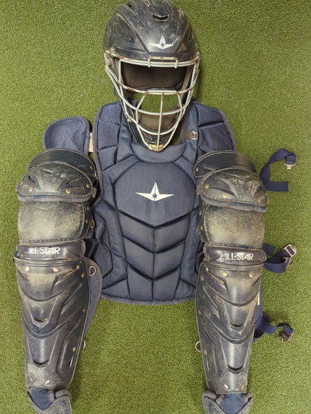 Blue All Star System 7 Catcher's Set (Used)(11401)
