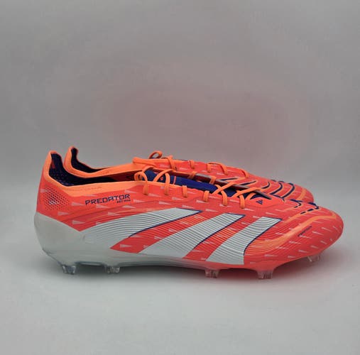 Adidas Predator Elite FG Soccer Cleats Coral Blaze Pack JI1083 Men's Size 13.5