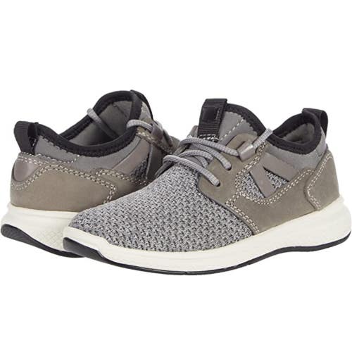 Florsheim Great Lakes 16671-020 Sneaker Boys 5 Gray Plain Toe Casual Shoe DDK866