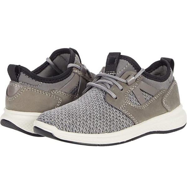 Florsheim Great Lakes 16671-020 Sneaker Boys 5 Gray Plain Toe Casual Shoe DDK866