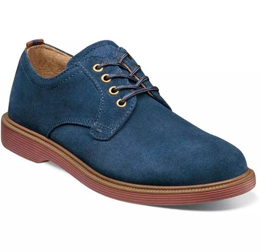 Florsheim Supacush 16630-410 Kid's 3.5Y Navy Suede Plain Toe Oxford Shoes DDK864