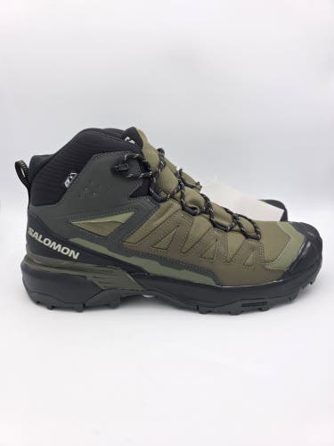 Salomon X Ultra 360 Mid Climasalomon Waterproof Hiking Boots Olive Men’s Sz 13